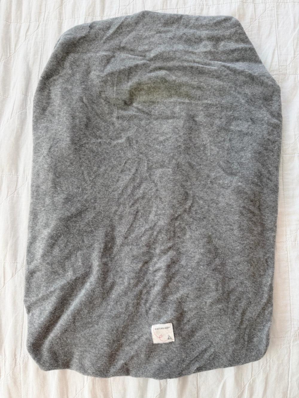 Burt's Bees Baby Gray Terrycloth Changing Pad Cover